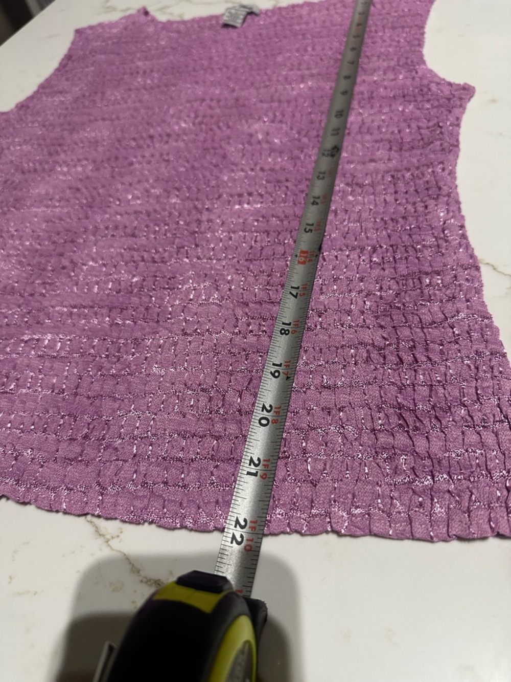 Textured Lavender Sleeveless Top